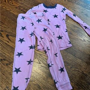 Primary organic cotton star pajamas, size 4-5.